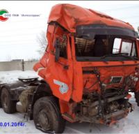  КАМАЗ-6460 после аварии 

