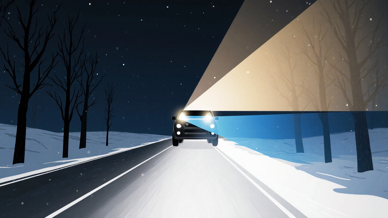 Три типа световых пучков: правильный, ослепляющий и идеальный — метафора выбора ламп для ближнего света.