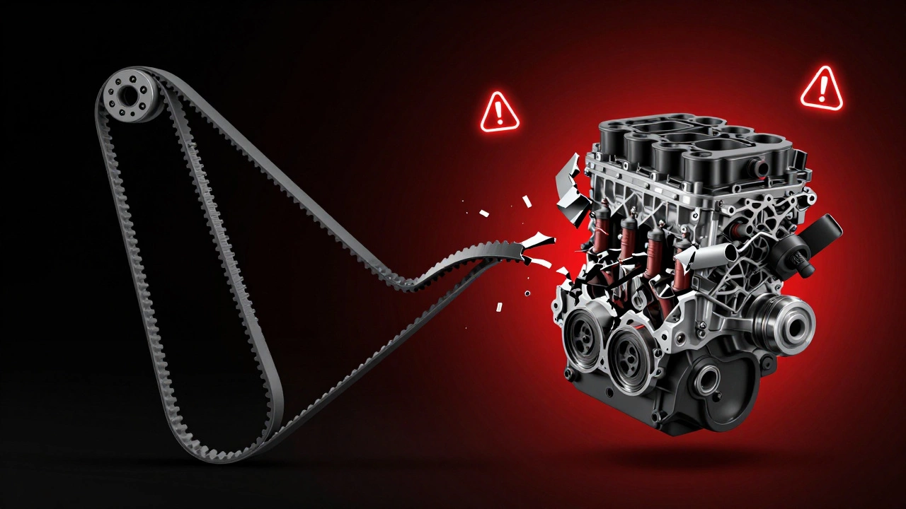 Сравнение исправного и разрушенного двигателя из-за обрыва ремня ГРМ.