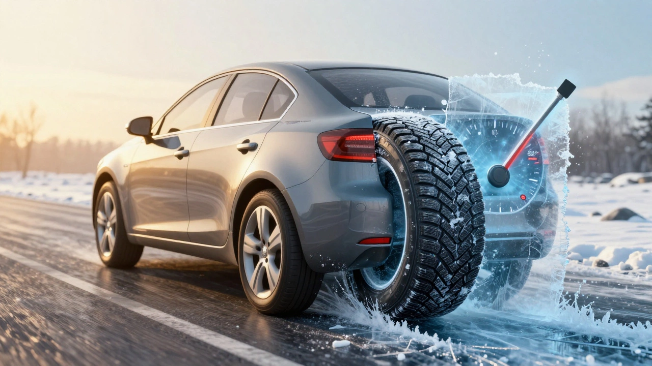 Разделённый автомобиль: летом едет уверенно, зимой скользит — всесезонки увеличивают расход топлива.