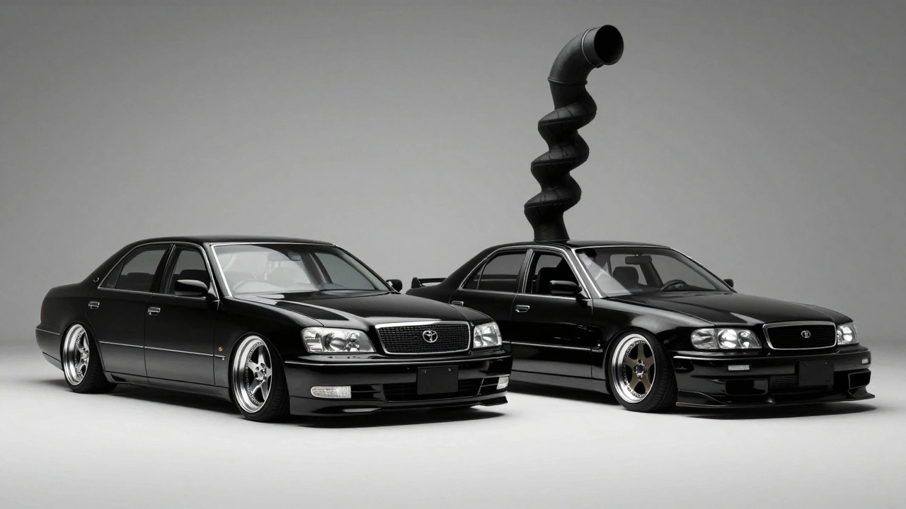 Сравнение роскошного автомобиля в VIP-стиле и безумного седана Боссоку